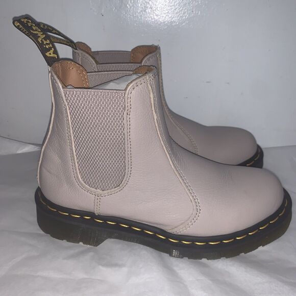 Dr. Martens Doc 2976 Vintage Taupe Virginia Chelsea Boots Womens Sizes 7 - Picture 6 of 11